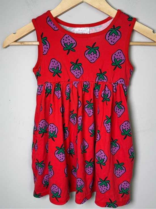 Hanna Andersson Other - Hanna Andersson Strawberry Print Sleeveless Dress Cottagecore Summer Girls 4